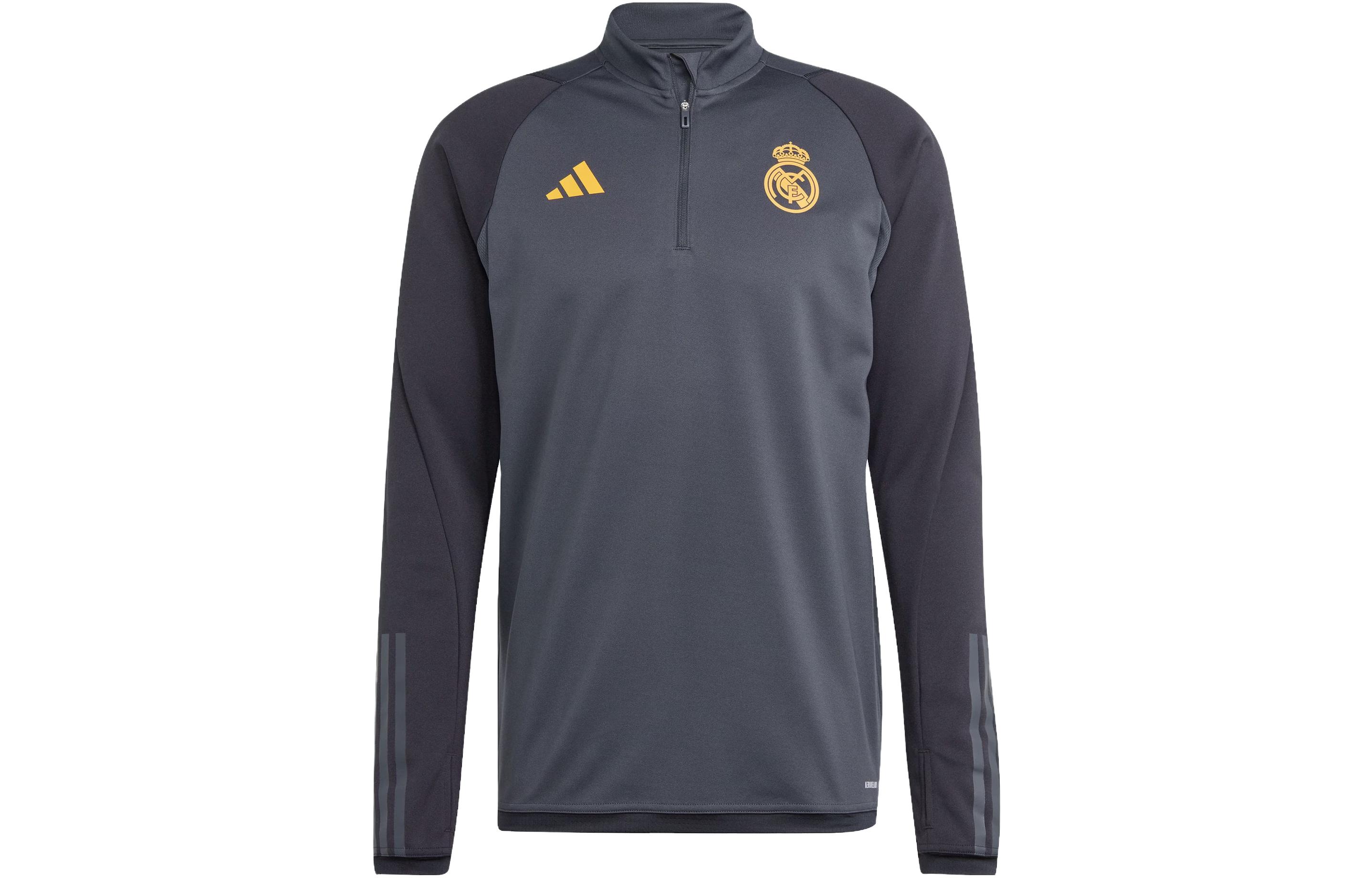 adidas Real Madrid Tiro 23 Football Training Sweatshirt - Carbon Black IB0036
