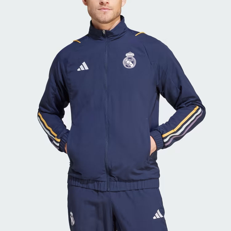 adidas Real Madrid Tiro 23 Track Jacket Ink Blue Football Long Sleeve IB0862 圖 3