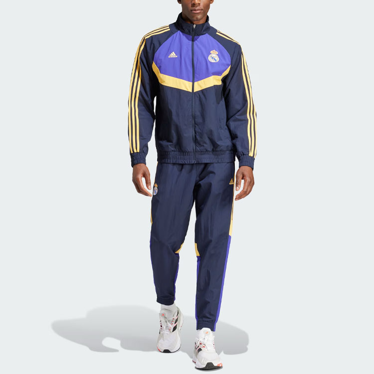Details for adidas 皇家馬德里復古運動外套 深藍色款 運動服 IU2078