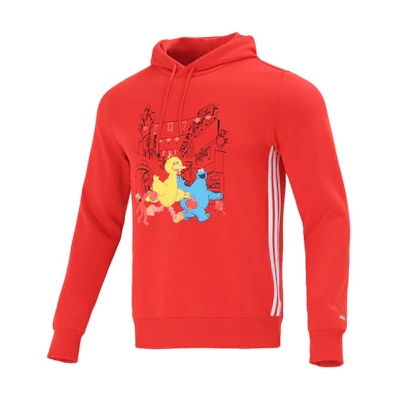 adidas Red Animal Print Casual Striped Sweatshirt HD7295