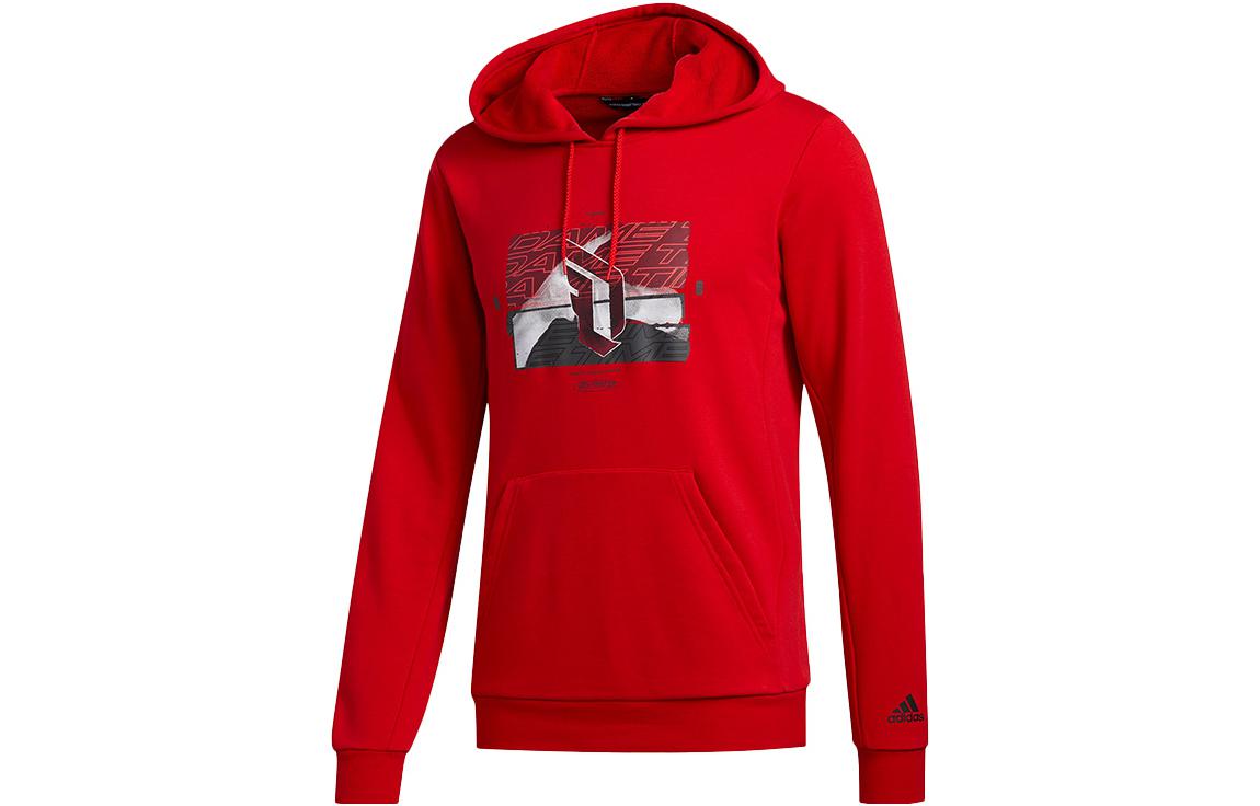 adidas Red Hoodie - Casual American Style Sweatshirt GJ2316
