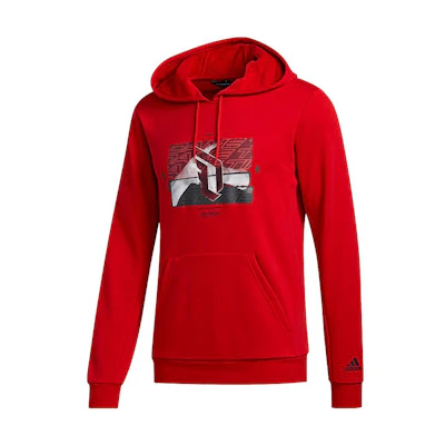 adidas Red Hoodie - Casual American Style Sweatshirt GJ2316