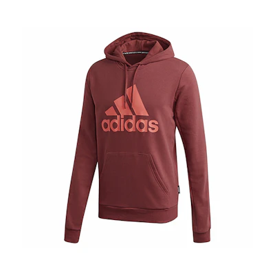 adidas Red Hoodie with Large Letter Design FT8414