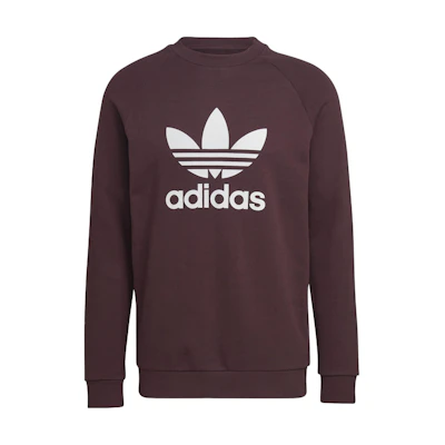 adidas Red Logo Graphic Crewneck Pullover Sweatshirt Long Sleeve HK5293
