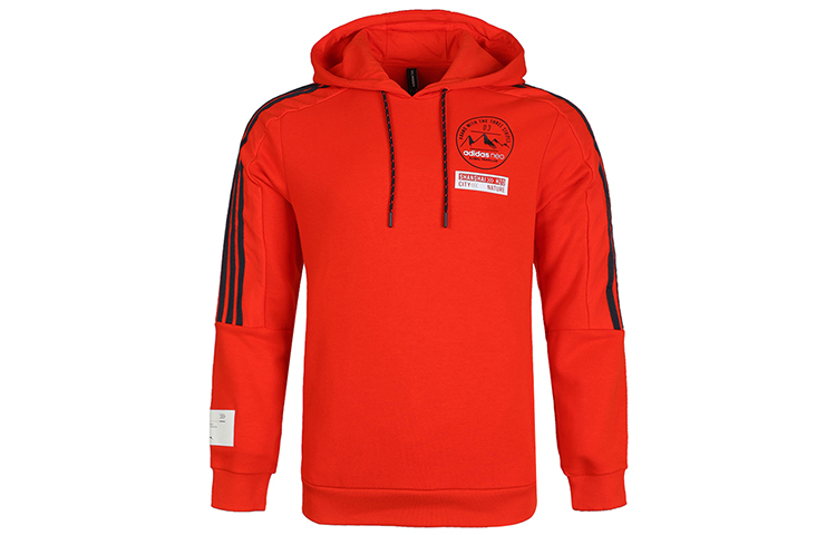 adidas Red Pullover Hoodie Casual Sportswear GM2277