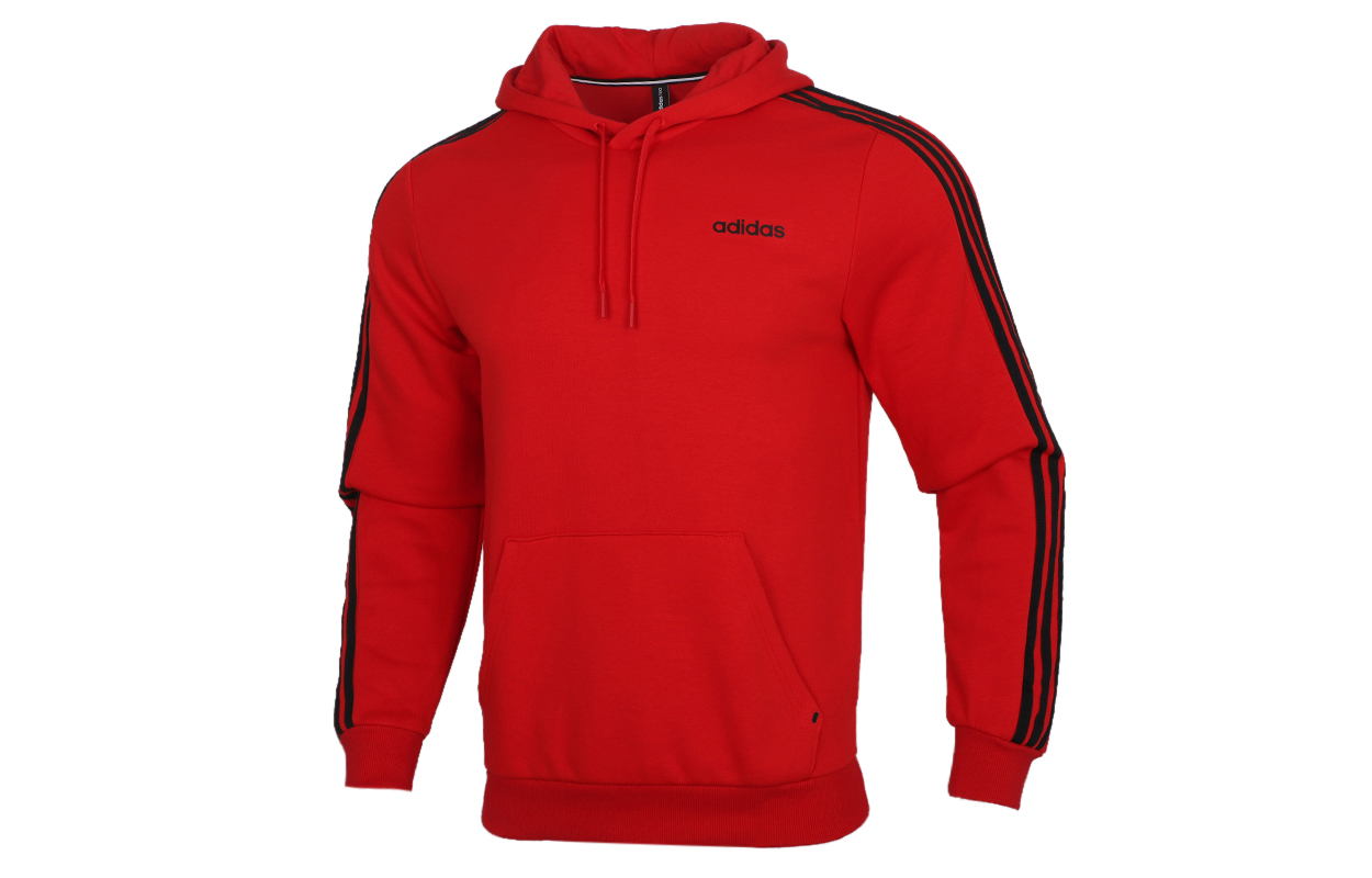 adidas Red Pullover Hoodie Casual Sweatshirt GJ8910