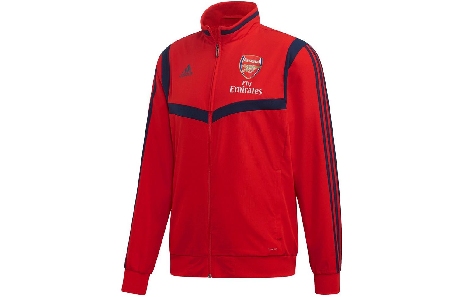 adidas Red Retro Logo Track Jacket Waterproof Quick-Dry Sportswear EH5729