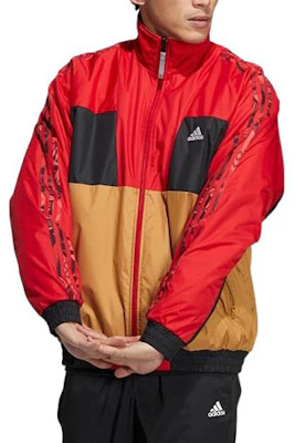 adidas Jaket Retro Merah Pria dengan Striped Colorblock & Logo Print HI3284 Buy adidas Jaket Retro Merah Pria dengan Striped Colorblock & Logo Print HI3284