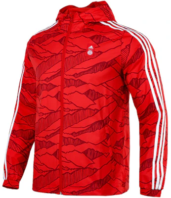 adidas Red Windproof Quick-Dry Football Training Hooded Jacket GR0683 Buy adidas Red Windproof Quick-Dry Football Training Hooded Jacket GR0683