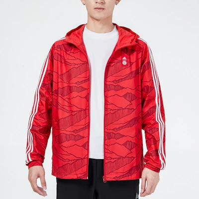 adidas Red Windproof Quick-Dry Football Training Hooded Jacket GR0683 Purchase adidas Red Windproof Quick-Dry Football Training Hooded Jacket GR0683