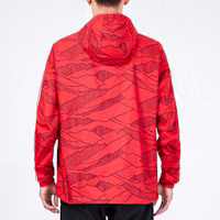 Details for adidas 紅色防風速乾足球訓練連帽外套 GR0683