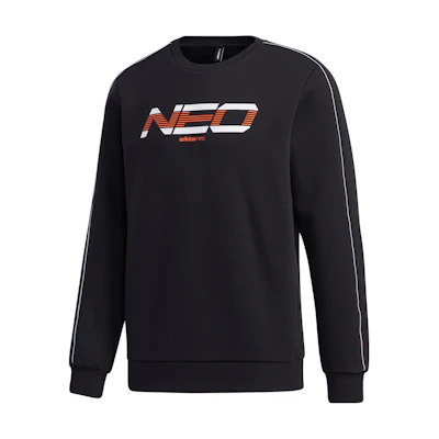 adidas Reflective Logo Crewneck Sweatshirt Black GM2289