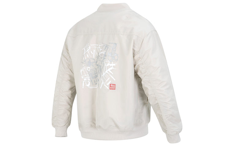 Lookbook 아디다스 리플렉티브 프린트 플리스 안감 플라이트 재킷 유니섹스 화이트 IK7680