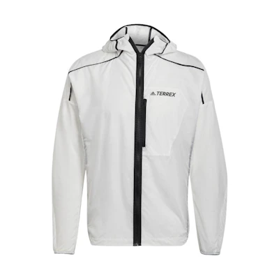 adidas Reflective Windproof Hooded Jacket White HA7538