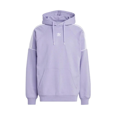 adidas REKIVE Striped Logo Embroidered Sweatshirt Purple - IB8689