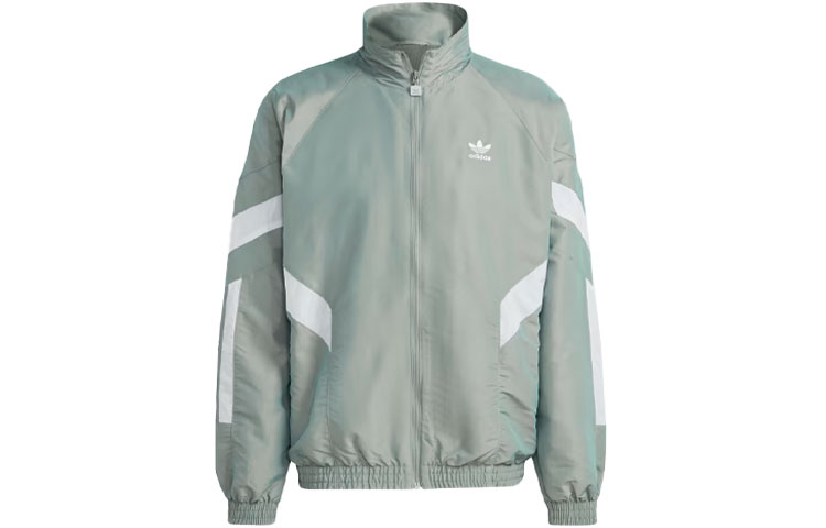 adidas Rekive Woven Track Top Colorblock Jacket Light Green - HR8579