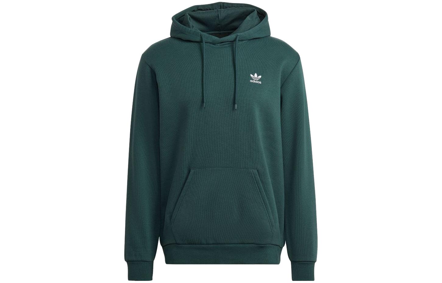 adidas Relaxed Fit Pullover Hoodie Mineral Green Unisex HK0099