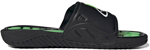 阿迪达斯Reptossage黑绿色男女通用舒适耐磨平底运动拖鞋 GX3375 Order 阿迪达斯Reptossage黑绿色男女通用舒适耐磨平底运动拖鞋 GX3375