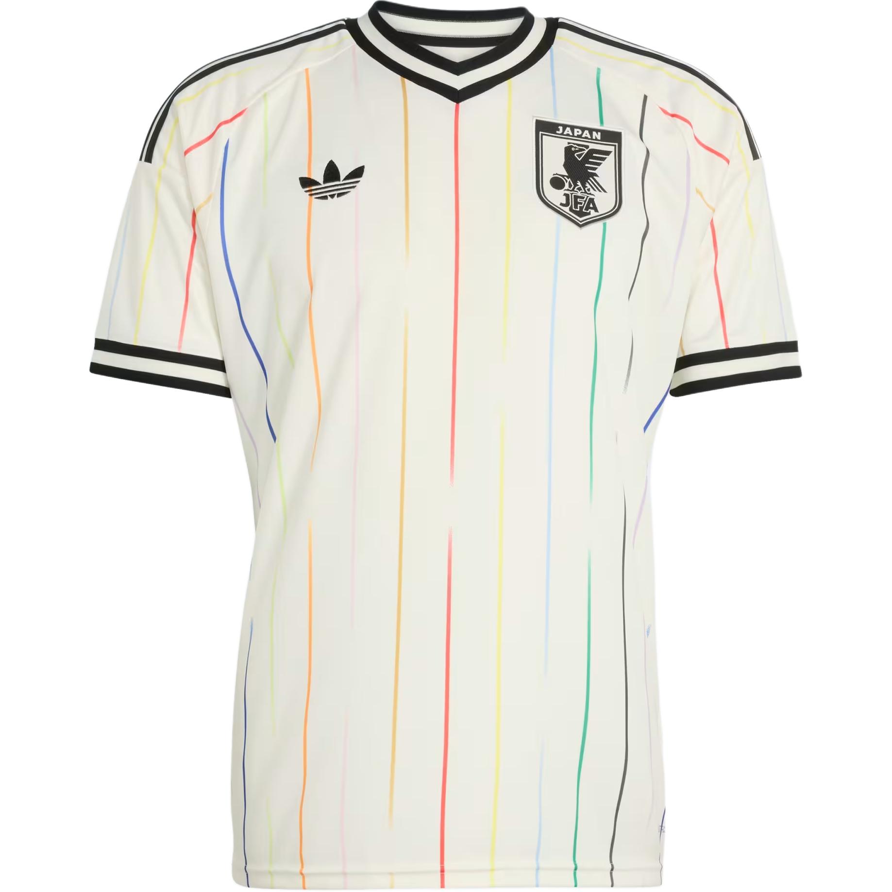 adidas Repurika Slim Fit Striped V-Neck Football Jersey Unisex. JN1872