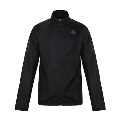adidas Response Jacket Black Retro Track Stripe Full-Zip Casual Jacket CY5773