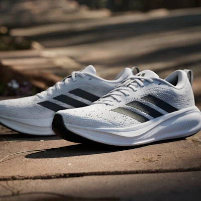 adidas Response Pace Kasut Lari Putih/Hitam/Gelap Kelabu Tiga KJ1773 1