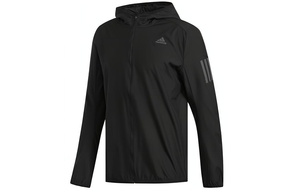 adidas Response Woven Hooded Jacket Black - Casual Sportswear Gift DN8705