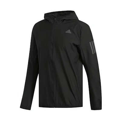 adidas Response Woven Hooded Jacket Black - Casual Sportswear Gift DN8705