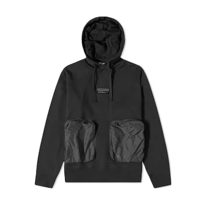 adidas Retro Black Pullover Sweatshirt with Logo Print and Pocket Details H11491