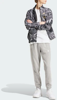 Jaket Track adidas Retro Hitam Bergaris dengan Resleting dan Kerah Tegak IP1607 Cheap Jaket Track adidas Retro Hitam Bergaris dengan Resleting dan Kerah Tegak IP1607