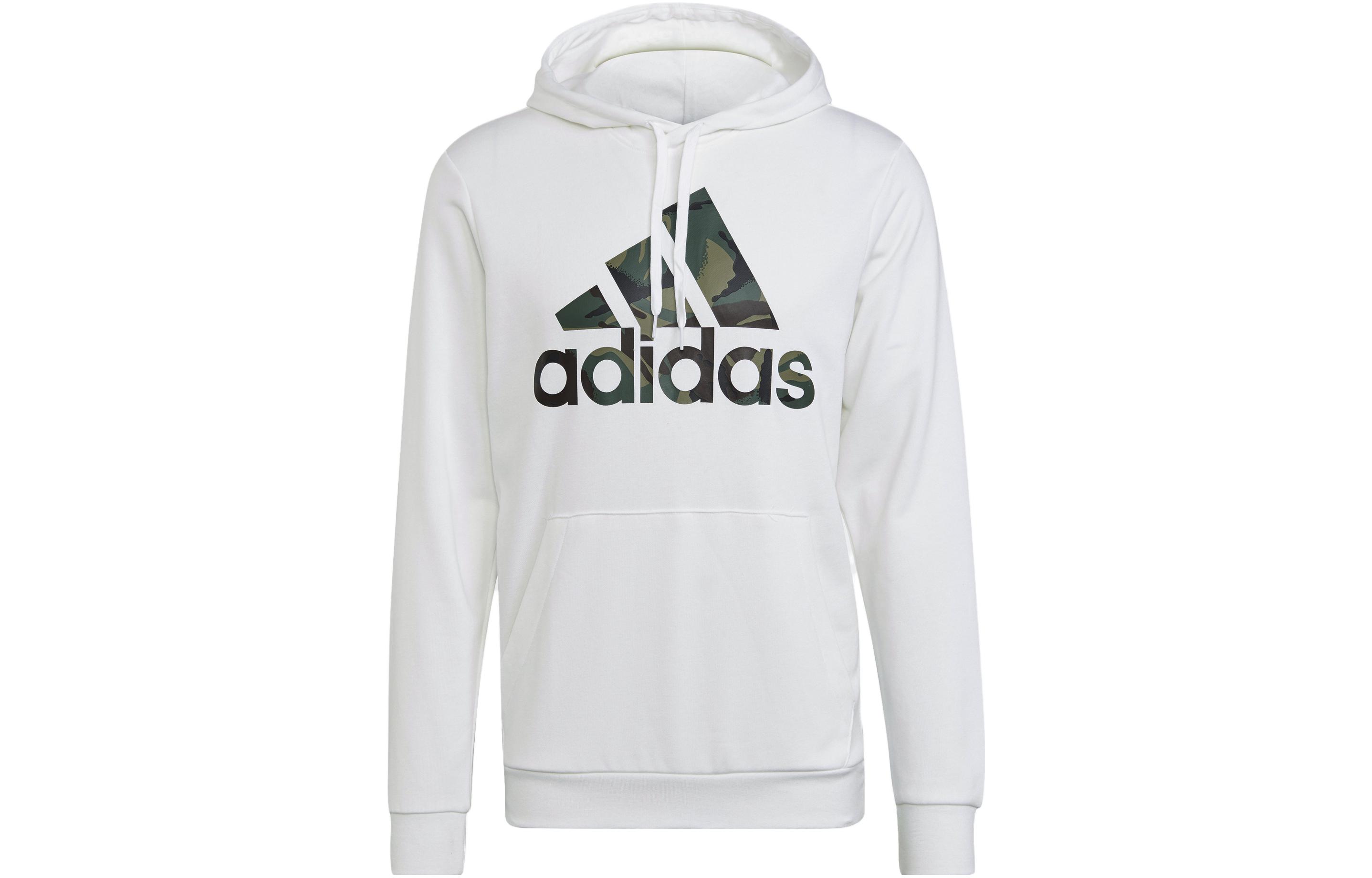 adidas Retro Camouflage Logo Print Sweatshirt White - Edition GL0018