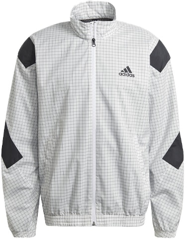 adidas-retro-checkered-zip-up-jacket-white-casual-stand-collar-design-gl-5689