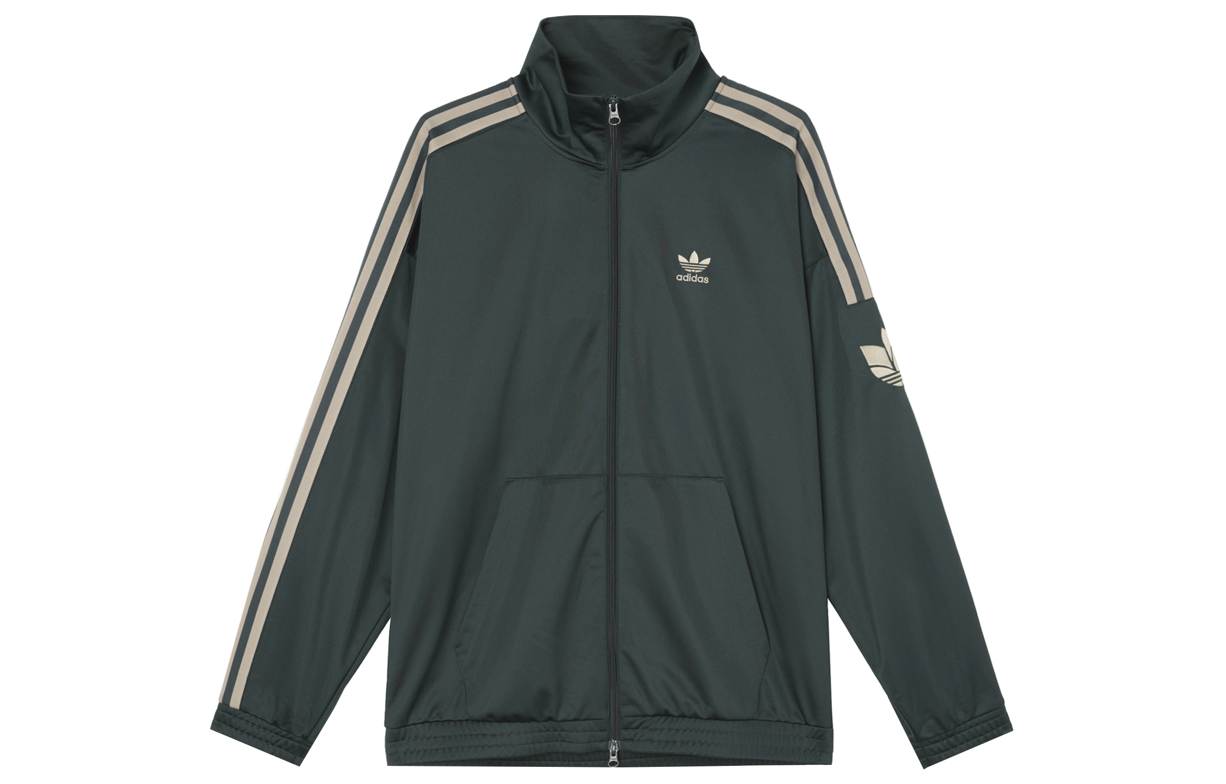 adidas Retro Classic 3-Stripes Track Jacket Unisex Dark Green JL8400