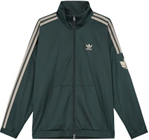 adidas Retro Classic 3-Stripes Track Jacket Unisex Dark Green JL8400