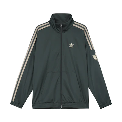adidas Retro Classic 3-Stripes Track Jacket Unisex Dark Green JL8400