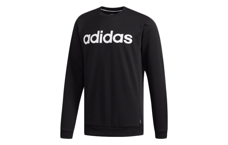 adidas Retro College Style Pullover Sweatshirt Black DM4278