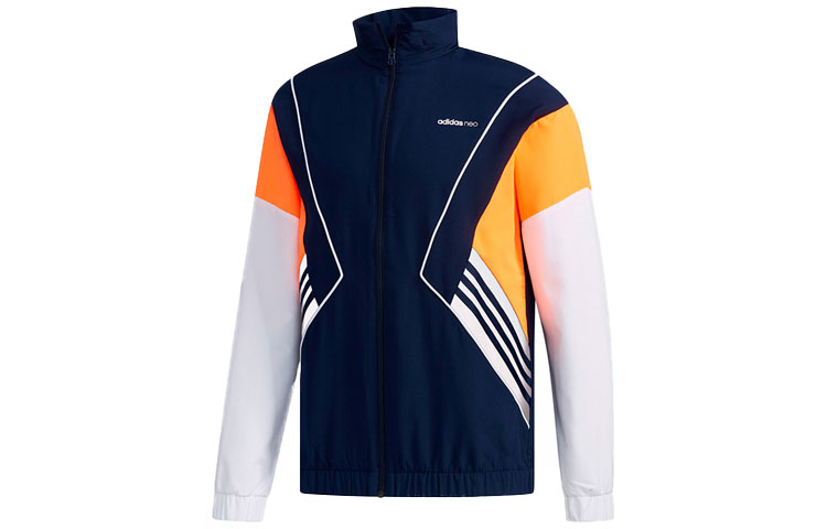 adidas Retro Colorblock Hooded Jacket Collegiate Navy FK3493