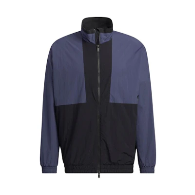 adidas Retro Colorblock Letter Print Track Jacket Navy Unisex HM2694