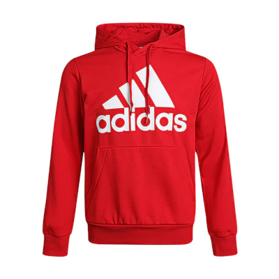 adidas Retro Colorblock Logo Print Pullover Hoodie Light Crimson - GV0249
