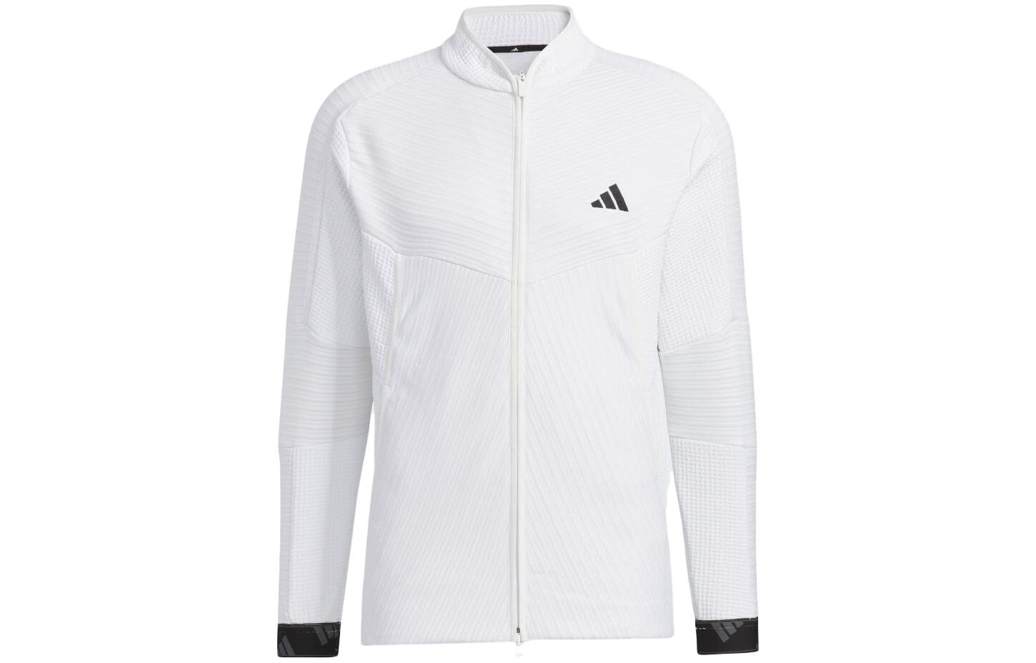 adidas Retro Colorblock Logo Print Track Jacket White Mens HY0951