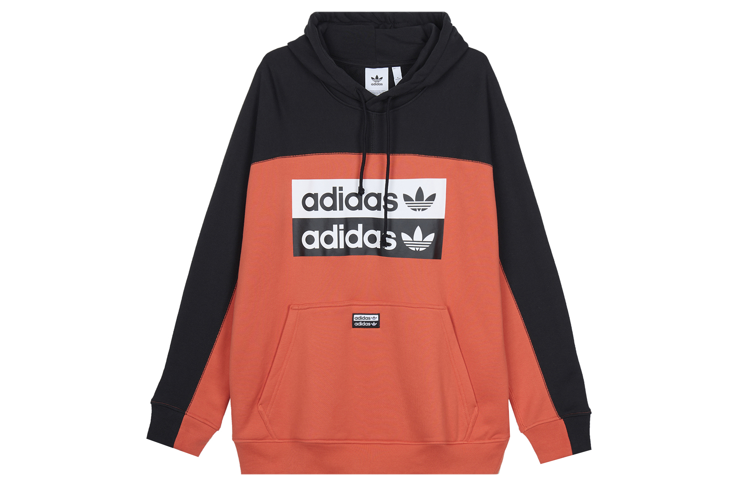 adidas Retro Colorblock Pullover Sweatshirt Orange FM2277