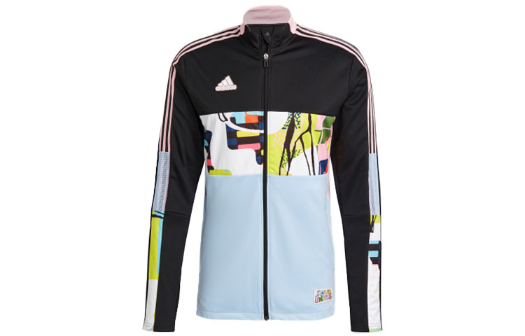adidas Retro Colorblock Soccer Track Jacket Black H50879