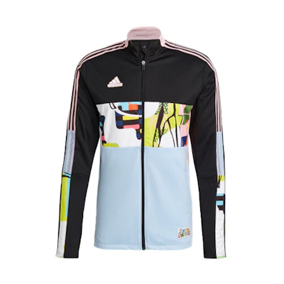 adidas Retro Colorblock Soccer Track Jacket Black H50879