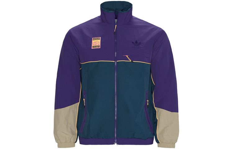 adidas Retro Colorblock Track Jacket Purple FR0593