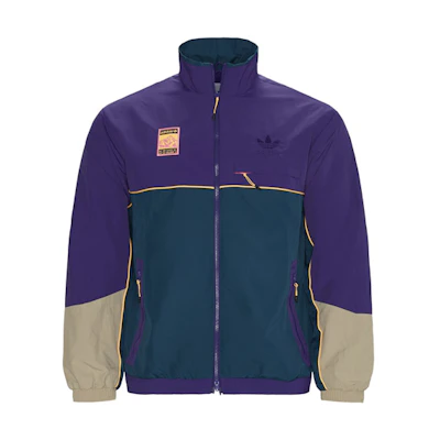 adidas Retro Colorblock Track Jacket Purple FR0593