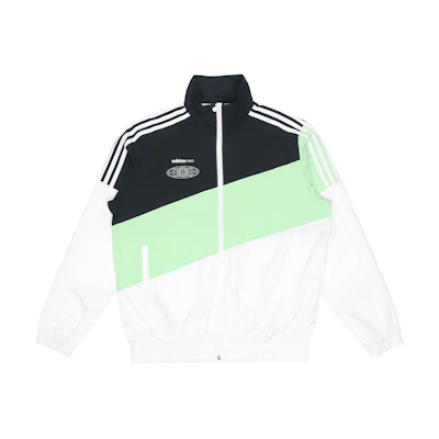 adidas Retro Colorblock Zip-Up Track Jacket Black/Green - Fall Edition GL7177
