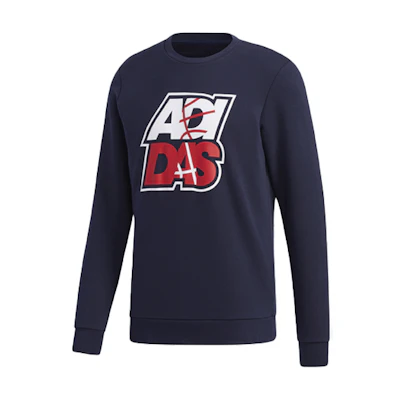 adidas Retro Crewneck Sweatshirt Navy Blue GP5887