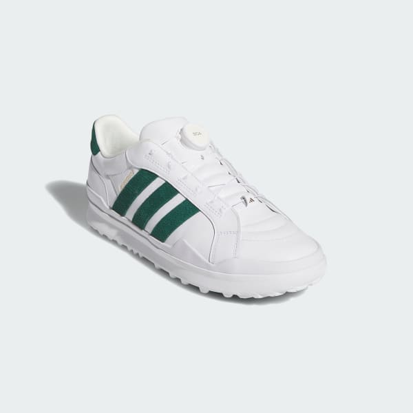 Shop Adidas Retro Cross Gripmore Boa Spikeless Golf Putih/Hijau/Emas Lelaki HP3716
