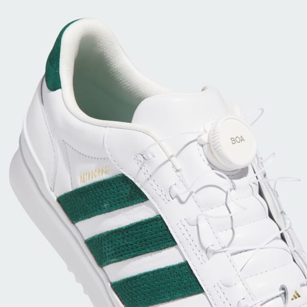 Cheap Adidas Retro Cross Gripmore Boa Spikeless Golf Putih/Hijau/Emas Lelaki HP3716