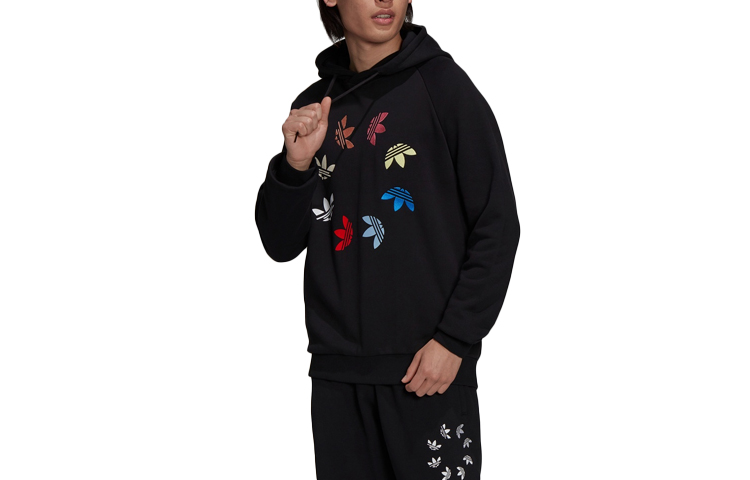 adidas Retro Embroidered Logo Crewneck Sweatshirt Black H37732