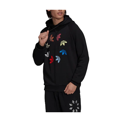 adidas Retro Embroidered Logo Crewneck Sweatshirt Black H37732